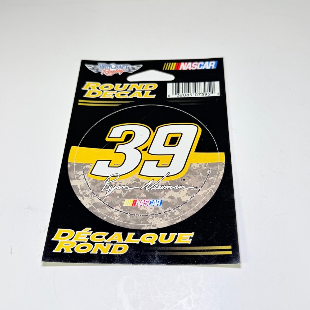 WinCraft NASCAR Ryan Newman 39 Round Decal Stewart Haas Racing Camo Sticker
